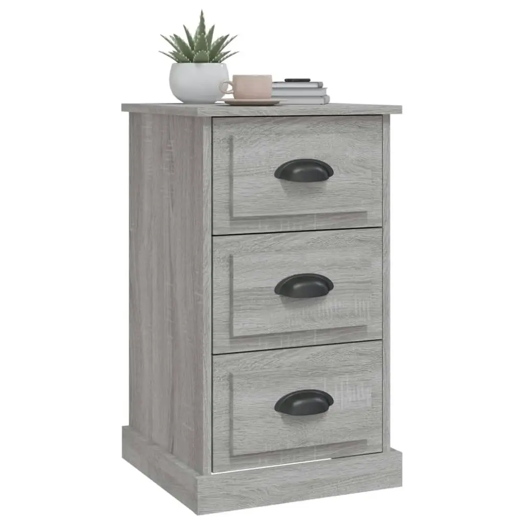 Bedside Cabinet Grey Sonoma 39x39x67 cm Engineered Wood 816166