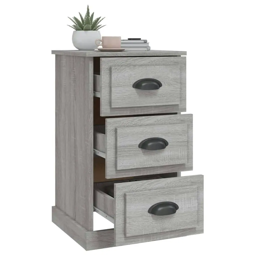 Bedside Cabinet Grey Sonoma 39x39x67 cm Engineered Wood 816166