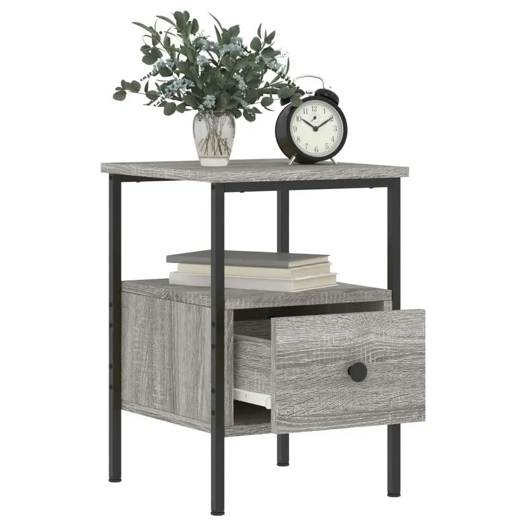 Bedside Cabinet Grey Sonoma 34x36x50 cm Engineered Wood 826049