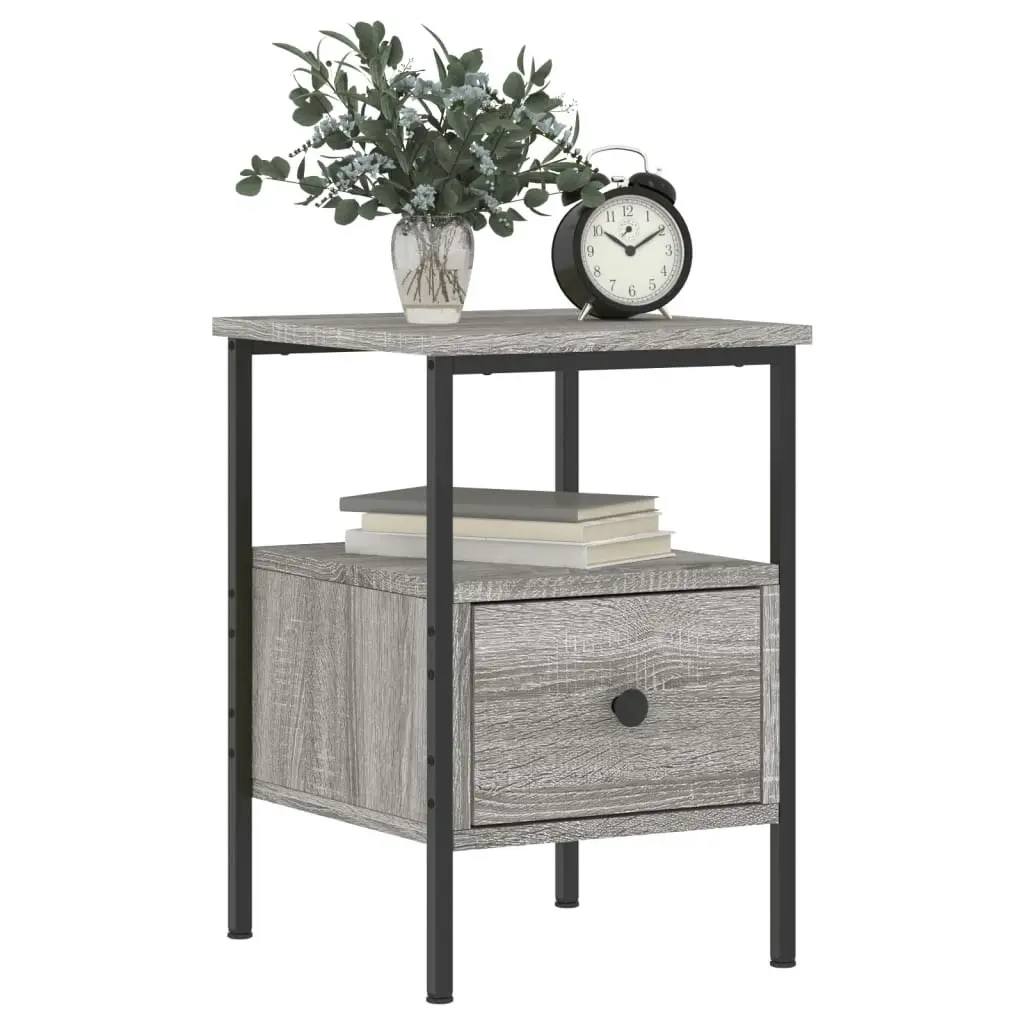 Bedside Cabinet Grey Sonoma 34x36x50 cm Engineered Wood 826049