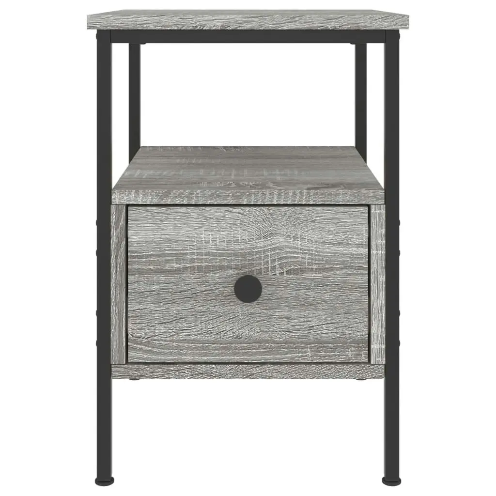 Bedside Cabinet Grey Sonoma 34x36x50 cm Engineered Wood 826049