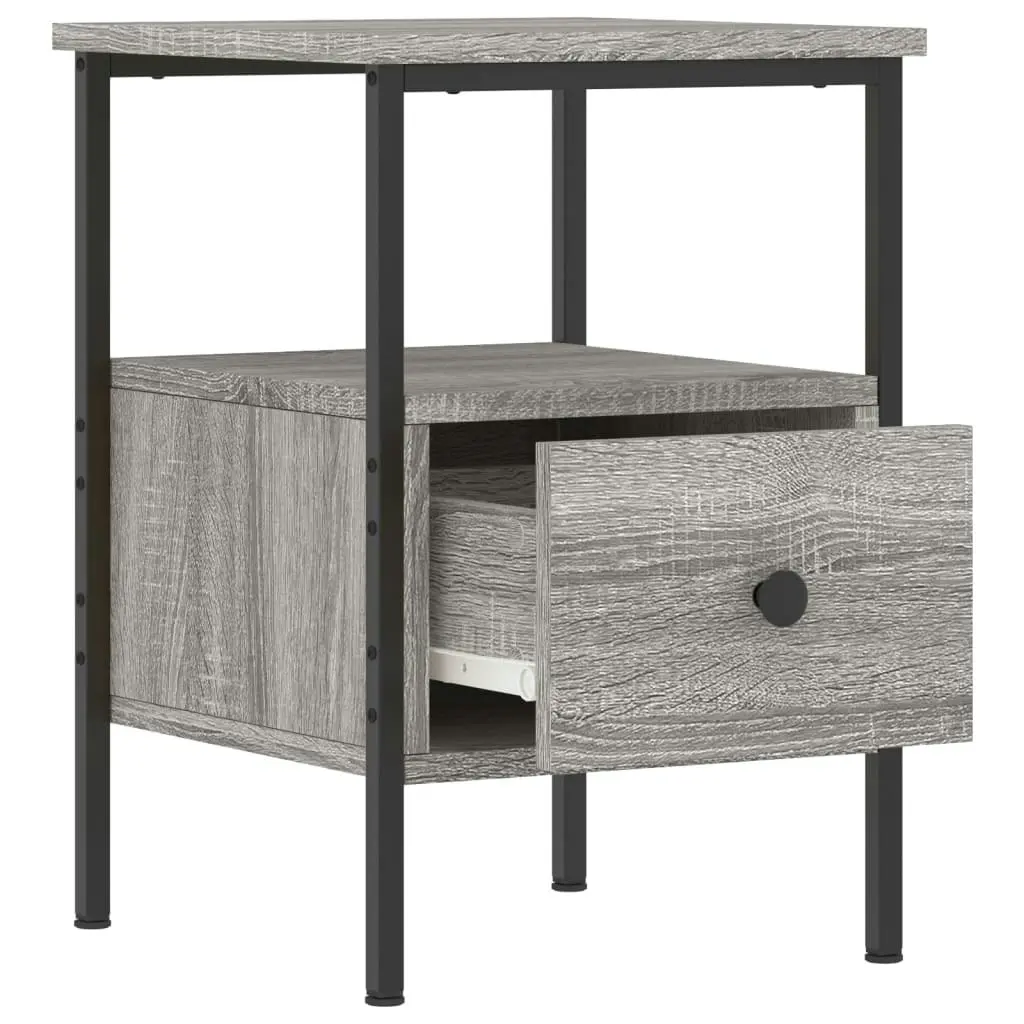 Bedside Cabinet Grey Sonoma 34x36x50 cm Engineered Wood 826049