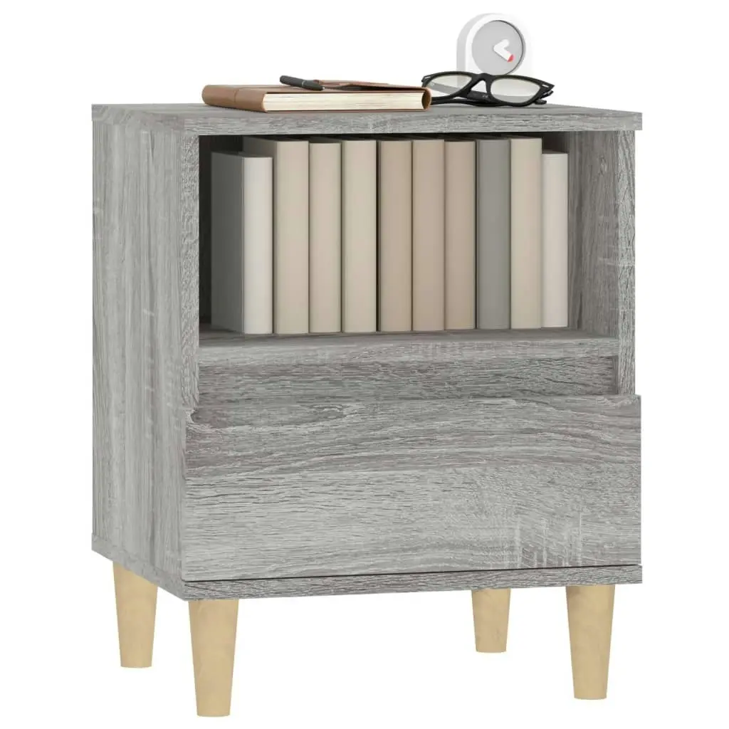 Bedside Cabinet Grey Sonoma 40x35x50 cm 821806