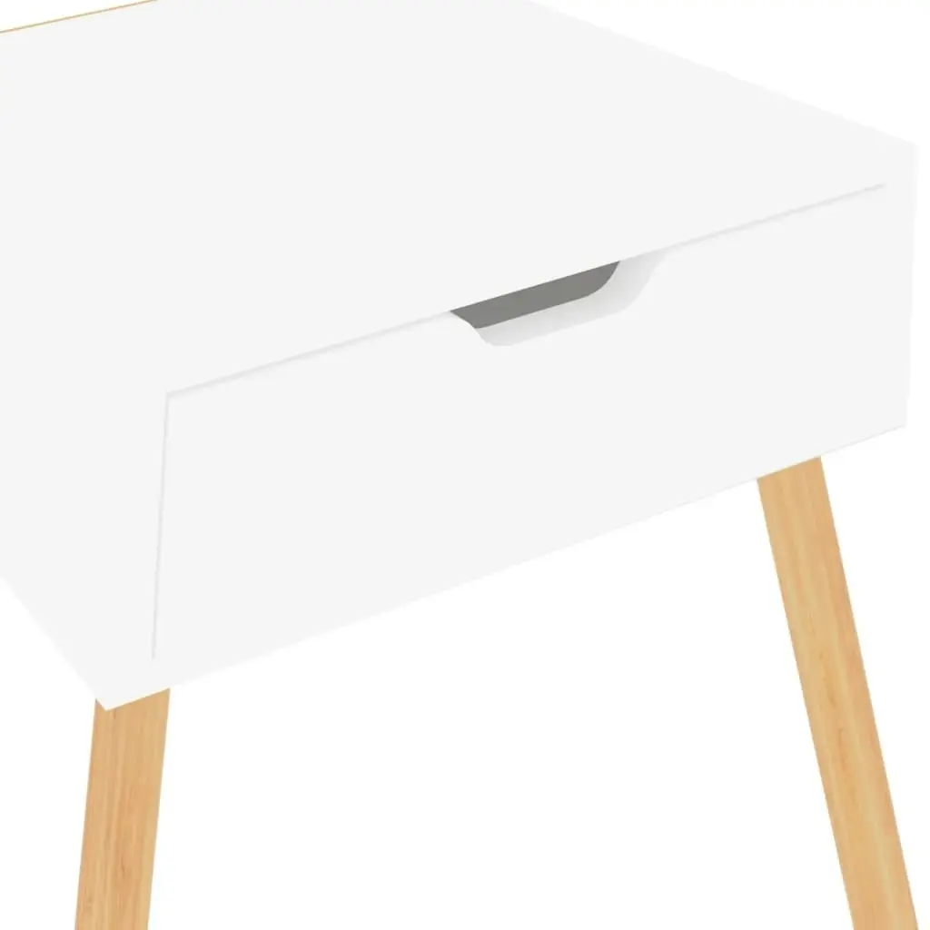 Bedside Cabinet High Gloss White 40x40x56 cm Engineered Wood 326807