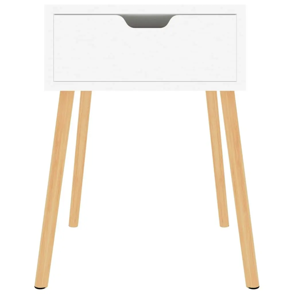 Bedside Cabinet High Gloss White 40x40x56 cm Engineered Wood 326807