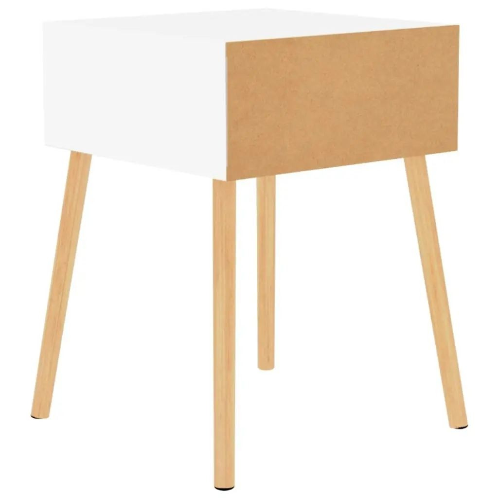 Bedside Cabinet High Gloss White 40x40x56 cm Engineered Wood 326807