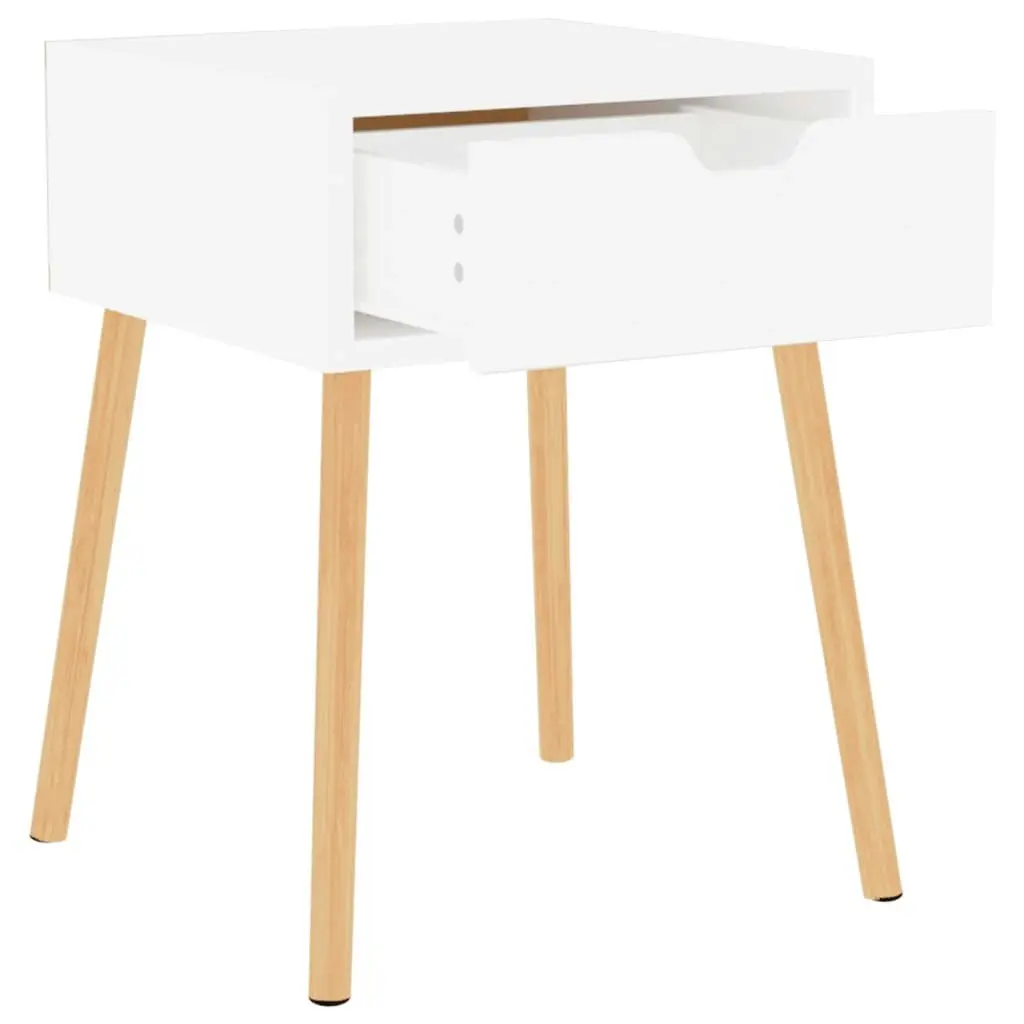 Bedside Cabinet High Gloss White 40x40x56 cm Engineered Wood 326807