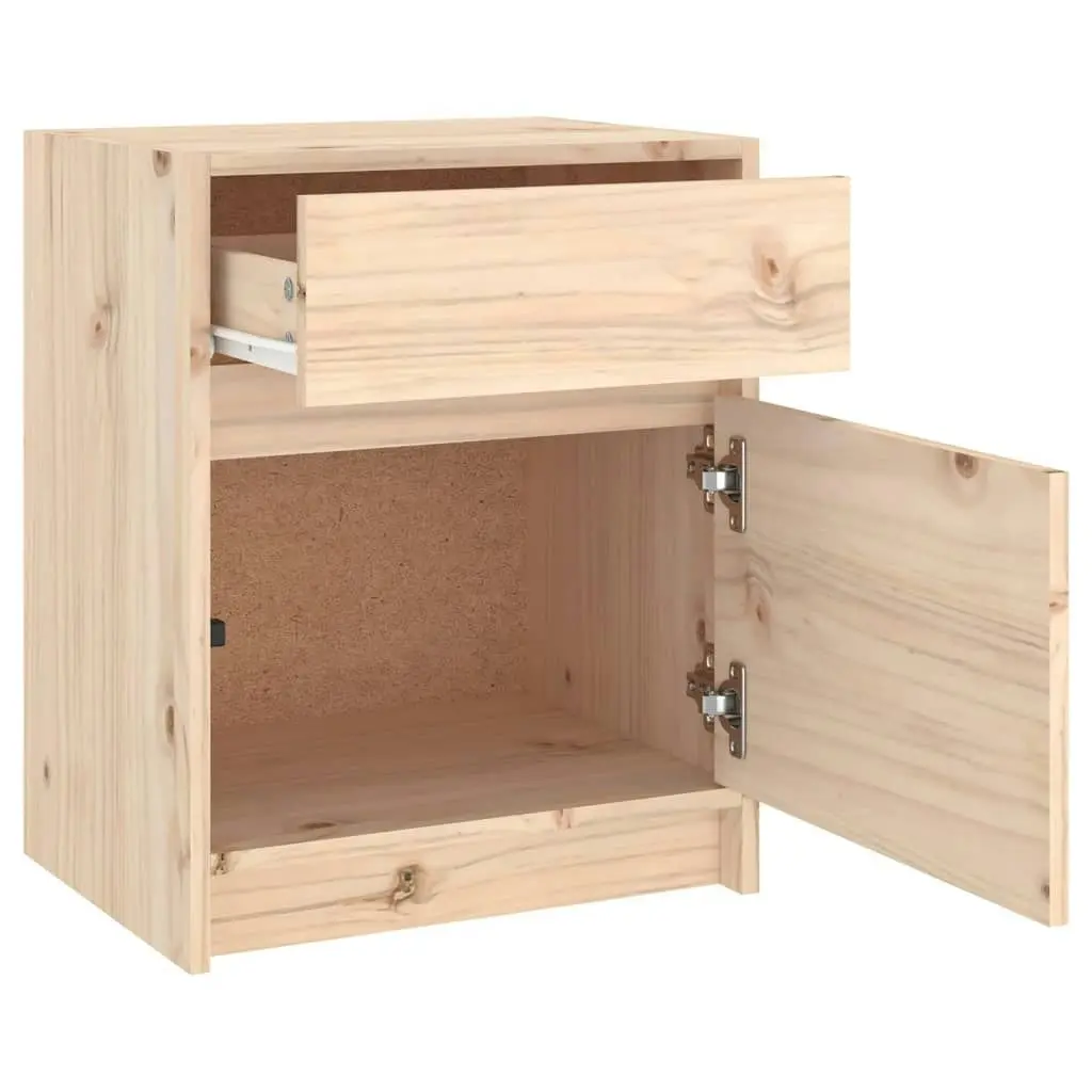 Bedside Cabinet 40x31x50 cm Solid Pinewood 808123