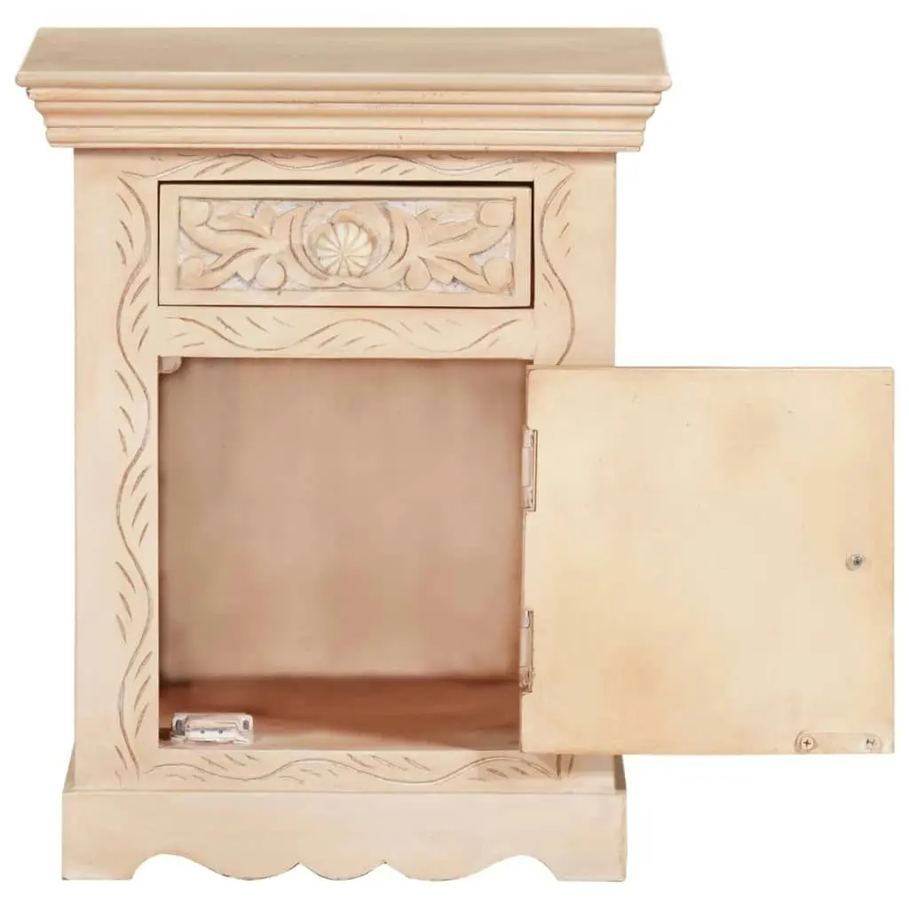 Bedside Cabinet 40x30x50 cm Solid Mango Wood 249876