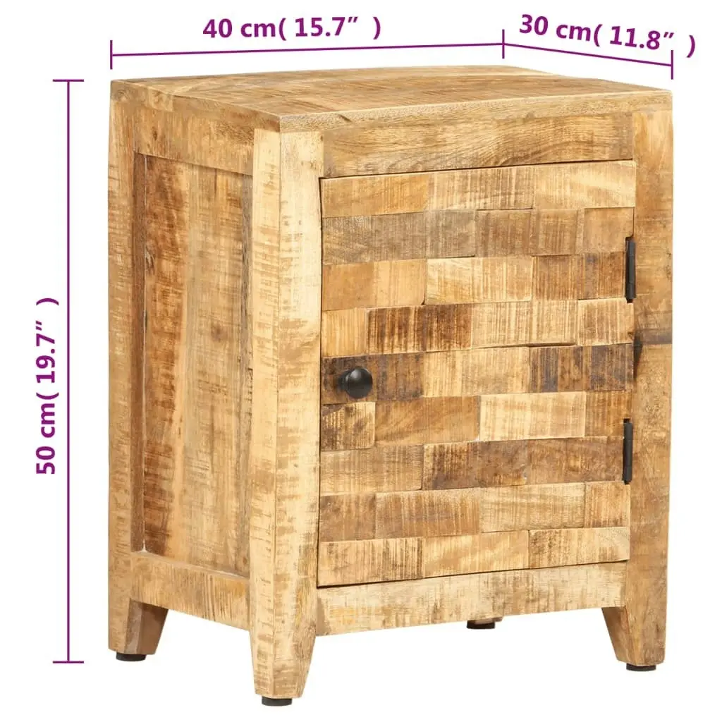 Bedside Cabinet 40x30x50 cm Solid Mango Wood 320802