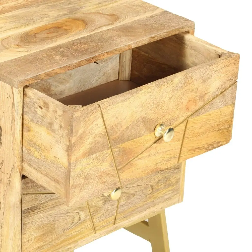 Bedside Cabinet 40x30x50 cm Solid Mango Wood 285876