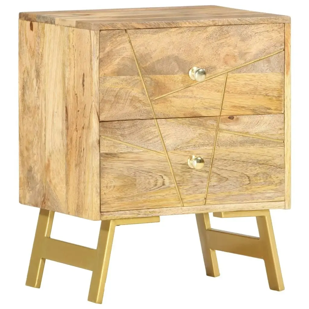 Bedside Cabinet 40x30x50 cm Solid Mango Wood 285876