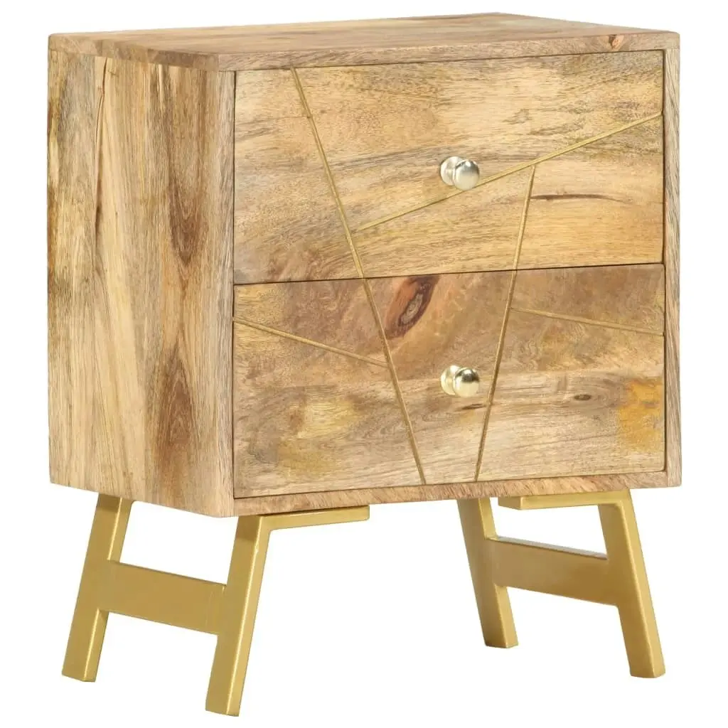 Bedside Cabinet 40x30x50 cm Solid Mango Wood 285876