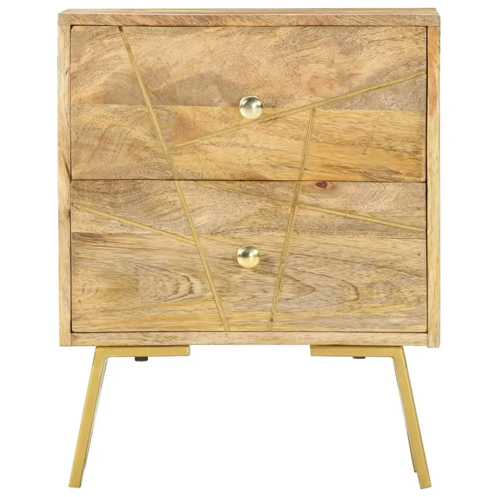 Bedside Cabinet 40x30x50 cm Solid Mango Wood 285876