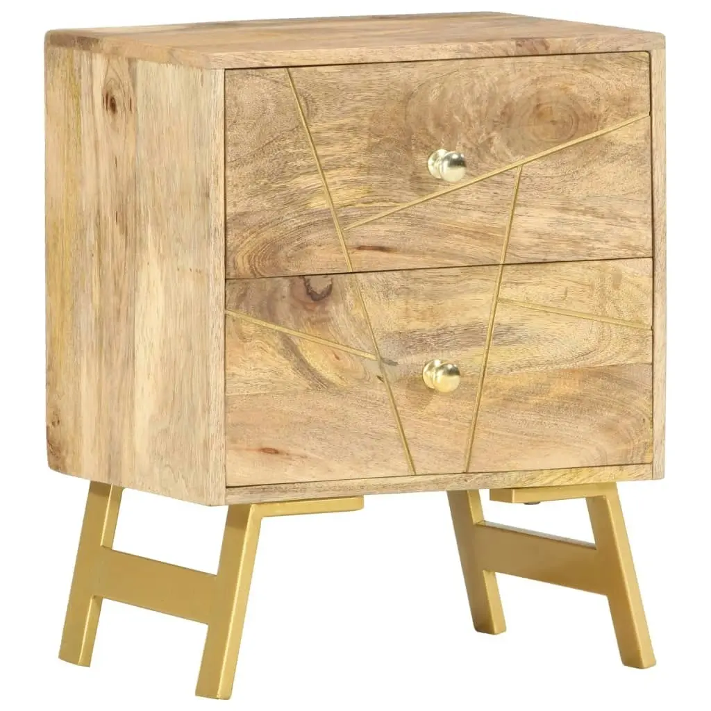 Bedside Cabinet 40x30x50 cm Solid Mango Wood 285876