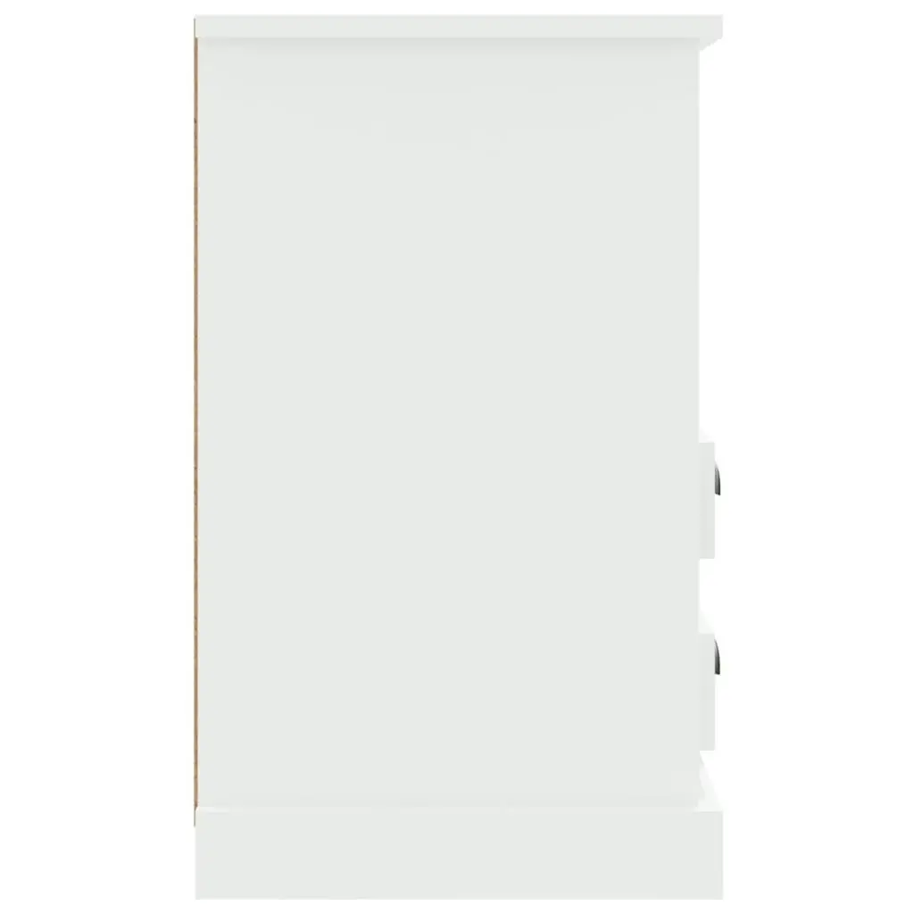 Bedside Cabinet High Gloss White 43x36x60 cm 816332