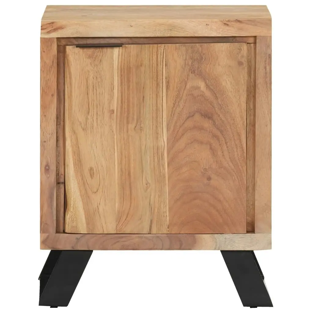 Bedside Cabinet 40x30x50 cm Solid Acacia Wood with Live Edges 323519