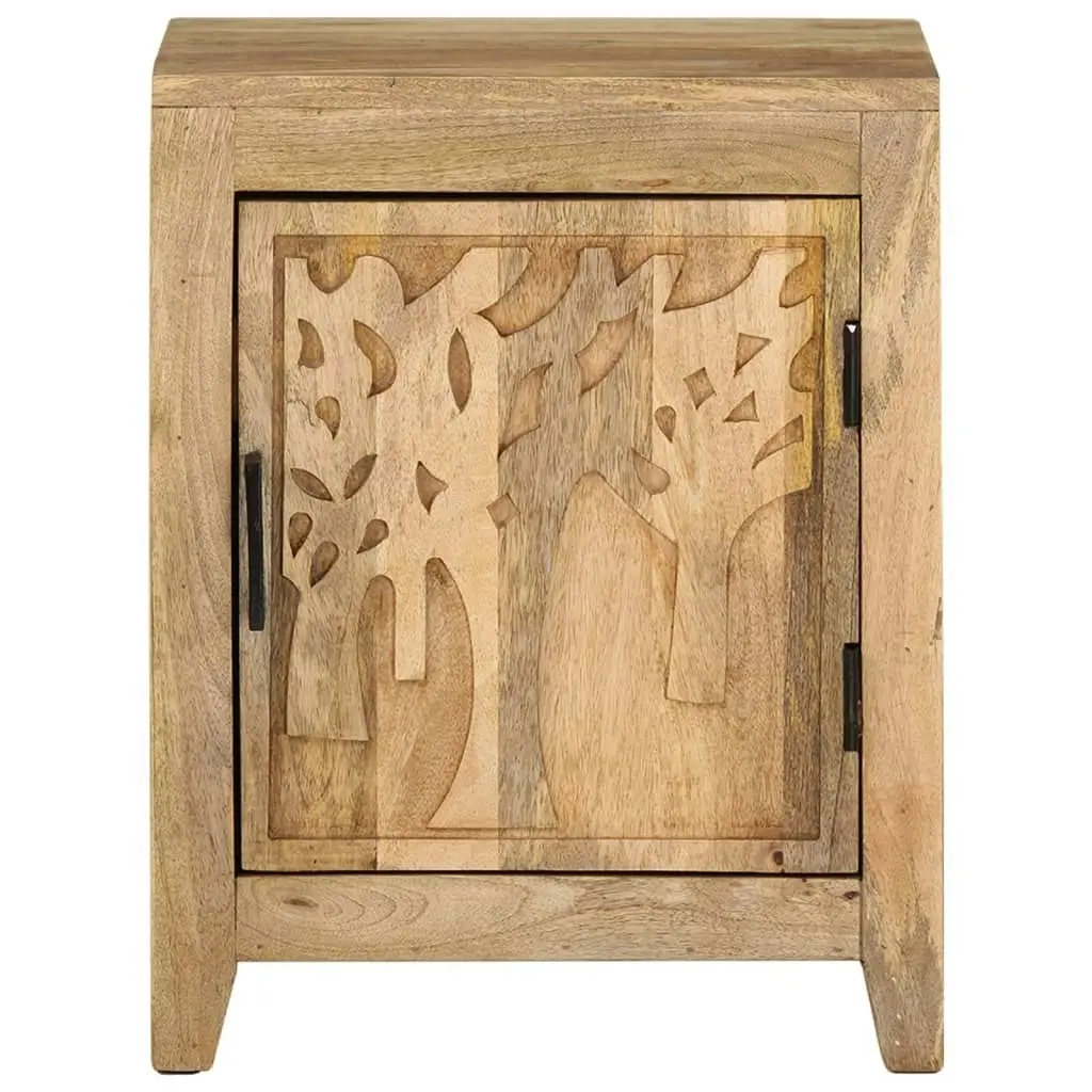 Bedside Cabinet 40x30x50 cm Solid Mango Wood 320811