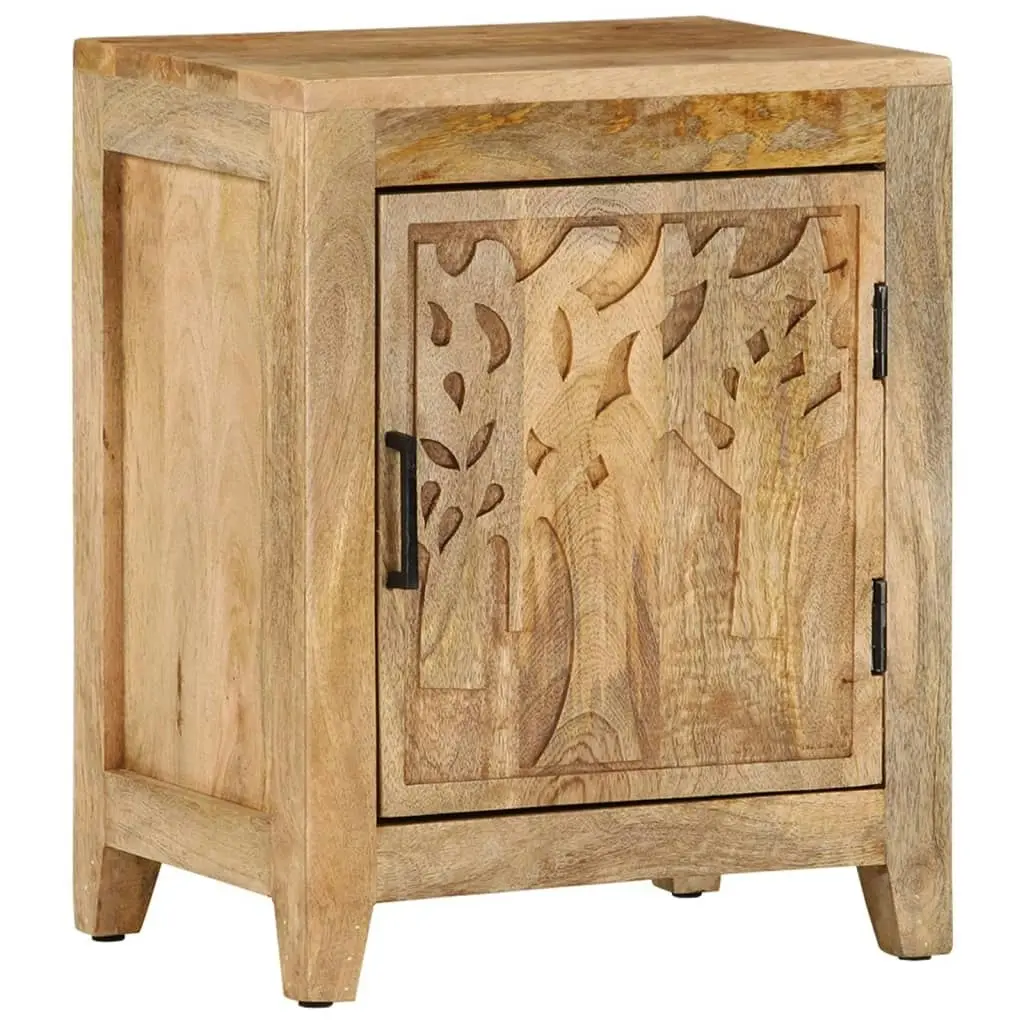 Bedside Cabinet 40x30x50 cm Solid Mango Wood 320811