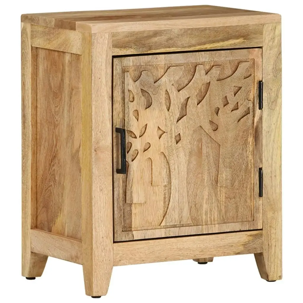 Bedside Cabinet 40x30x50 cm Solid Mango Wood 320811