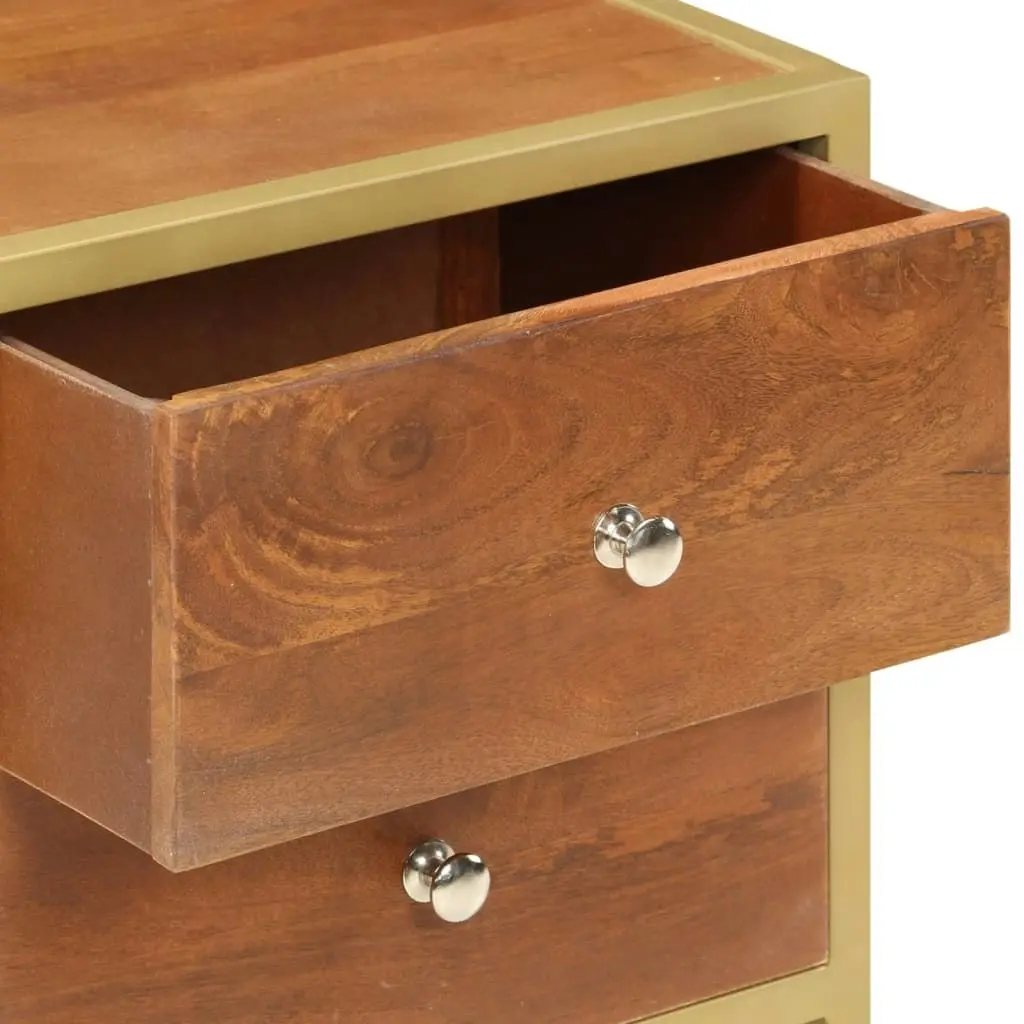 Bedside Cabinet 40x35x50 cm Solid Mango Wood 285856