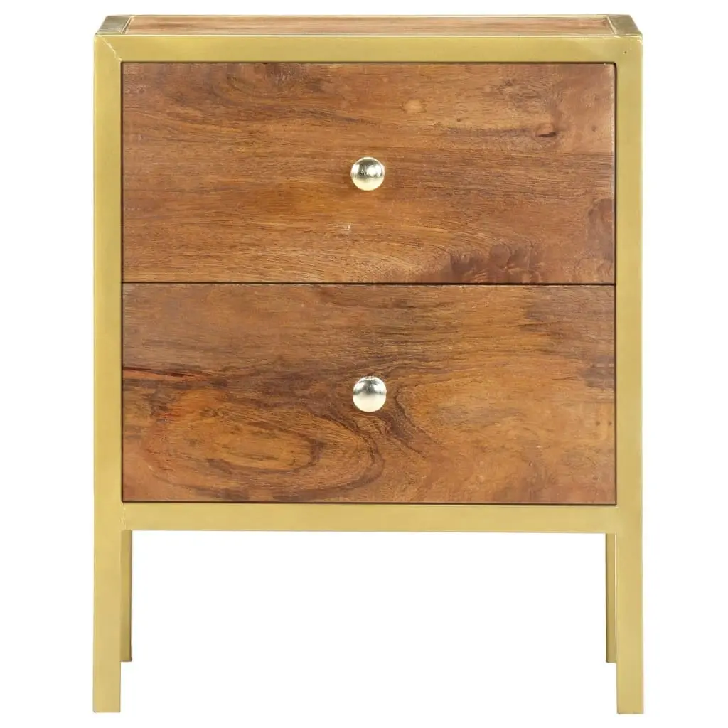 Bedside Cabinet 40x35x50 cm Solid Mango Wood 285856