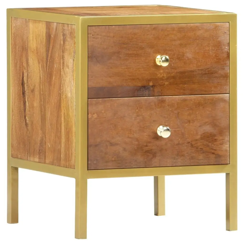 Bedside Cabinet 40x35x50 cm Solid Mango Wood 285856