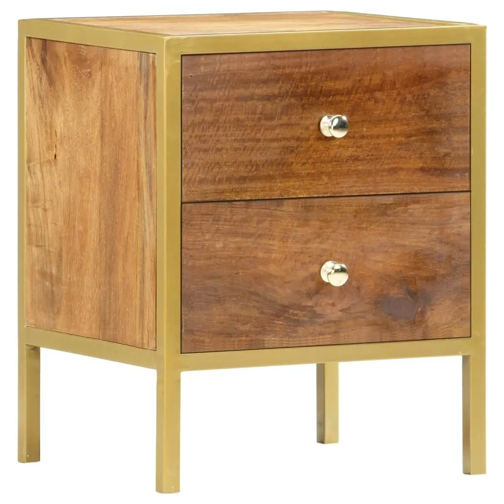 Bedside Cabinet 40x35x50 cm Solid Mango Wood 285856