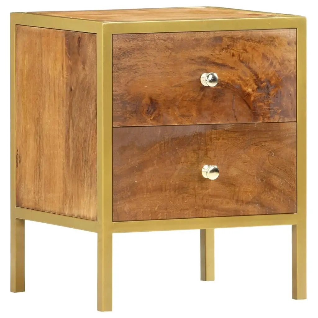 Bedside Cabinet 40x35x50 cm Solid Mango Wood 285856