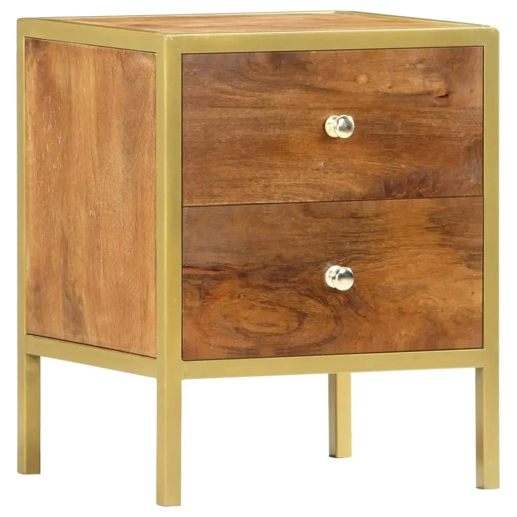 Bedside Cabinet 40x35x50 cm Solid Mango Wood 285856