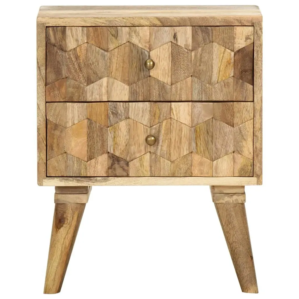 Bedside Cabinet 40x30x50 cm Solid Mango Wood 286125