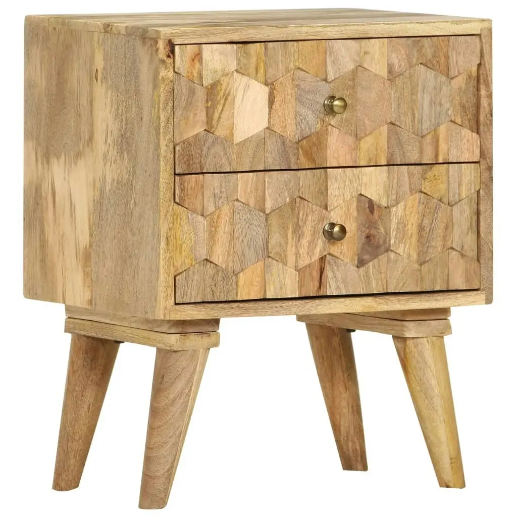 Bedside Cabinet 40x30x50 cm Solid Mango Wood 286125