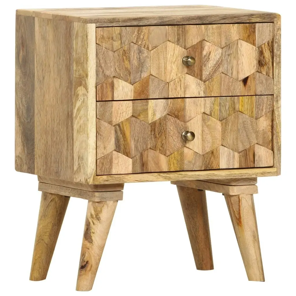 Bedside Cabinet 40x30x50 cm Solid Mango Wood 286125