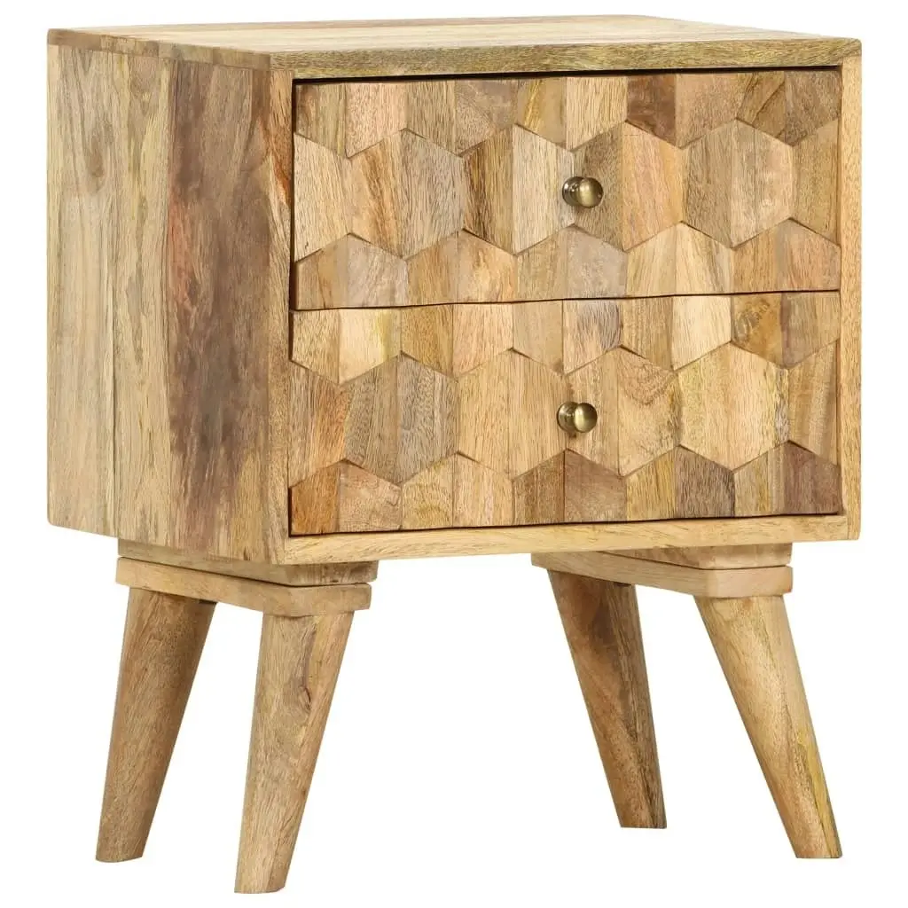 Bedside Cabinet 40x30x50 cm Solid Mango Wood 286125