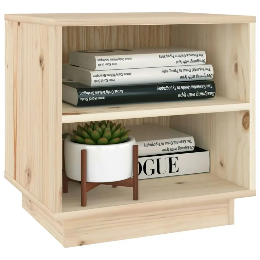 Bedside Cabinet 40x34x40 cm Solid Wood Pine 813325