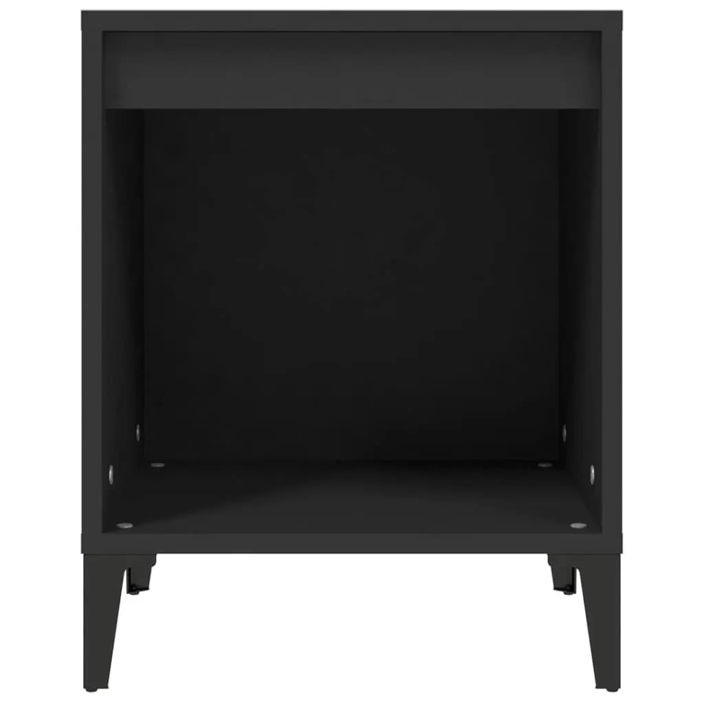 Bedside Cabinet Black 40x35x50 cm 821876