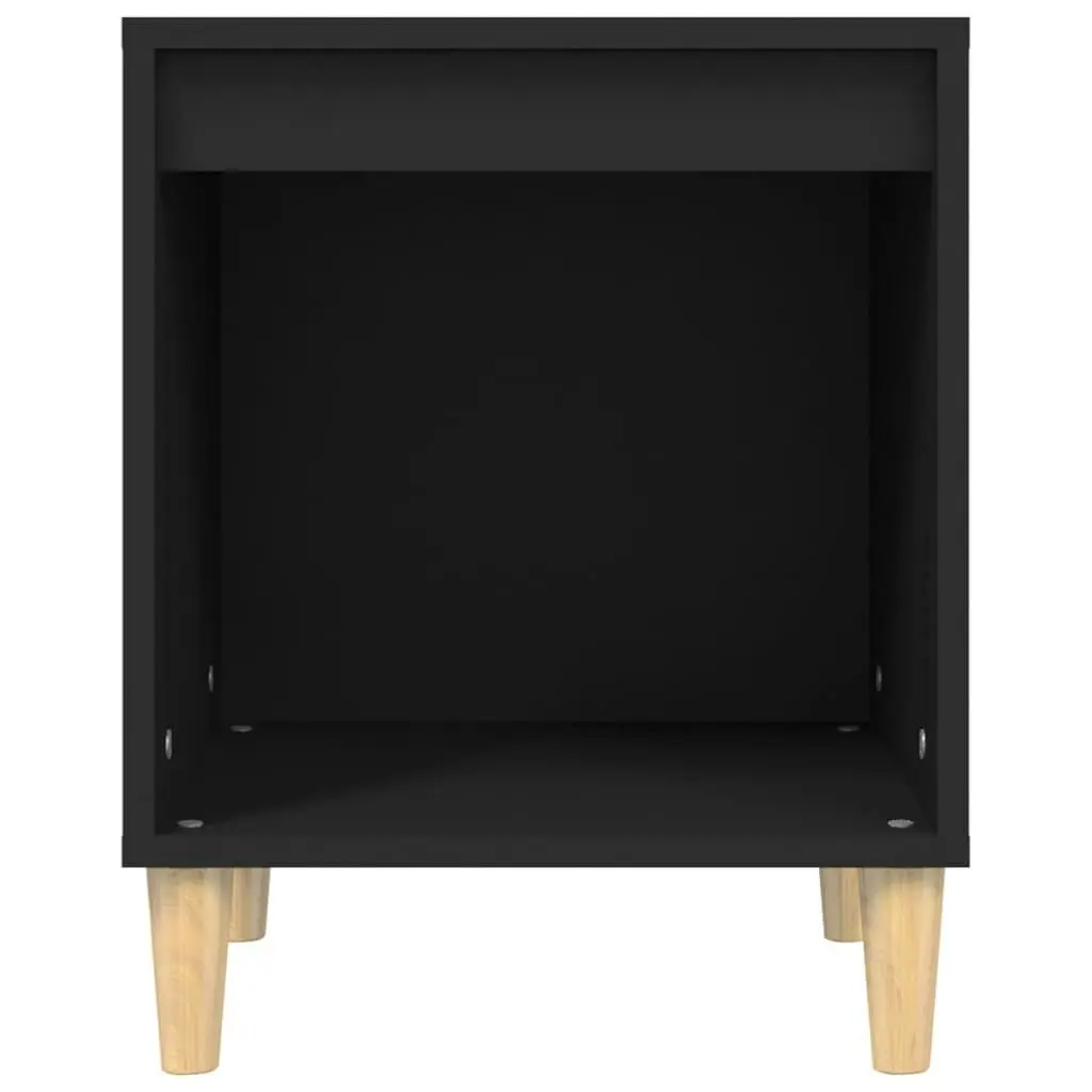 Bedside Cabinet Black 40x35x50 cm Engineered Wood 821860