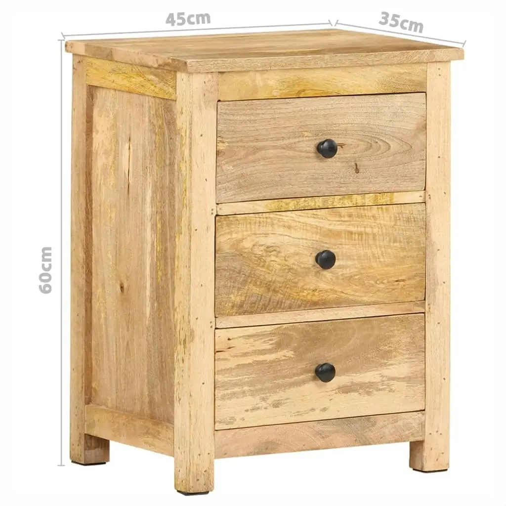 Bedside Cabinet 45x35x60 cm Solid Mango Wood 320807