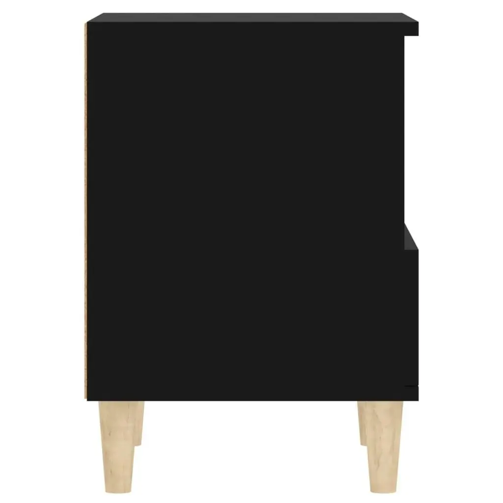 Bedside Cabinet Black 40x35x50 cm 821796