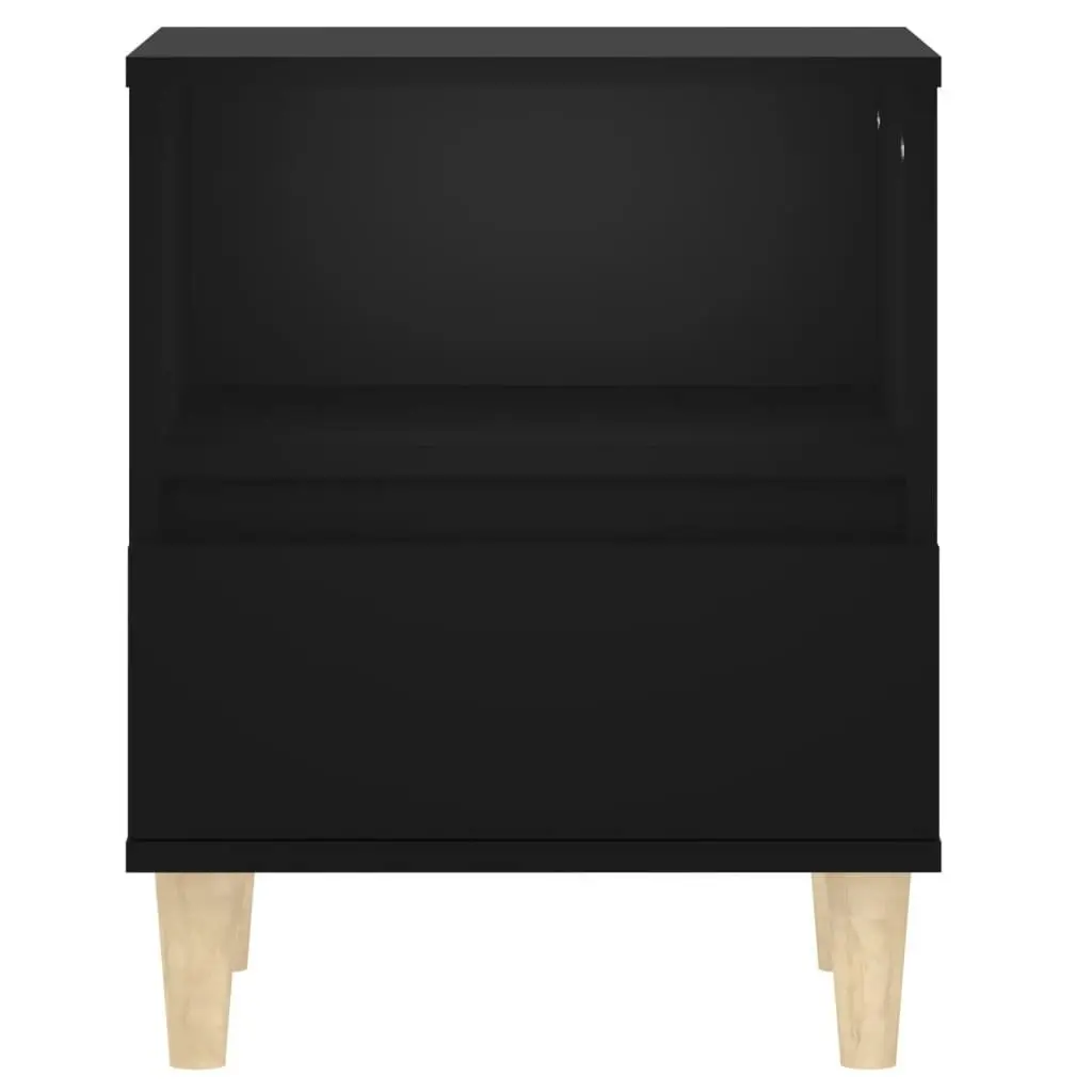 Bedside Cabinet Black 40x35x50 cm 821796