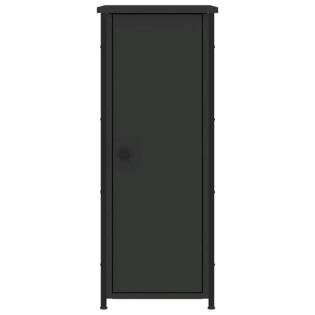 Bedside Cabinet Black 32x42x80 cm Engineered Wood 825963