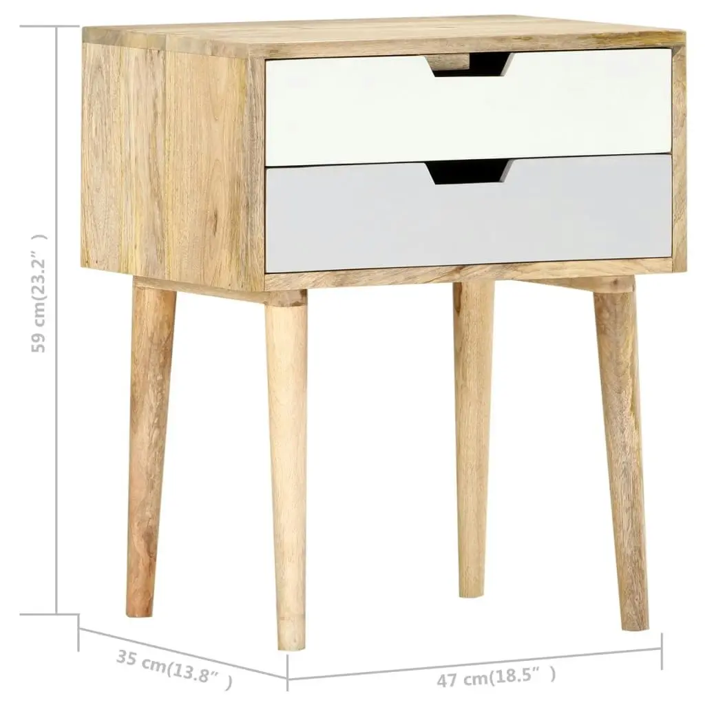 Bedside Cabinet 47x35x59 cm Solid Wood Mango 286481