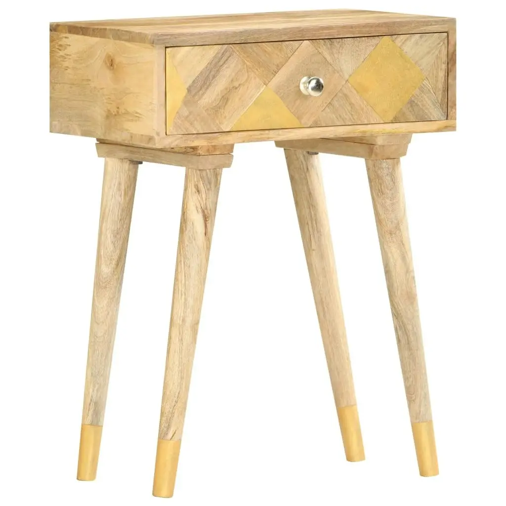 Bedside Cabinet 43x30x58 cm Solid Mango Wood 285857