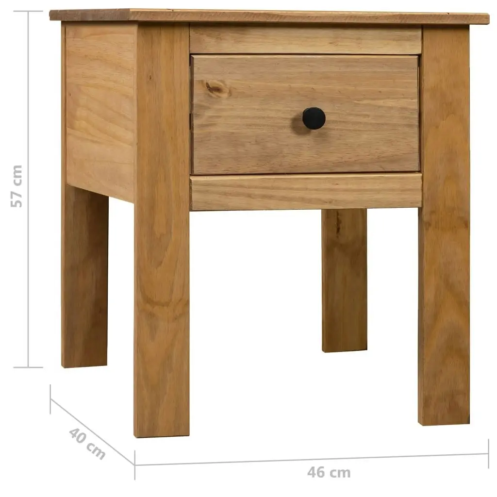 Bedside Cabinet 46x40x57 cm Pine Panama Range 282691