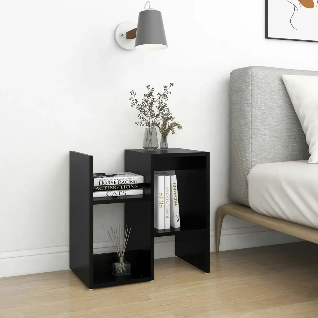 Bedside Cabinet Black 50x30x51.5 cm Engineered Wood 806366