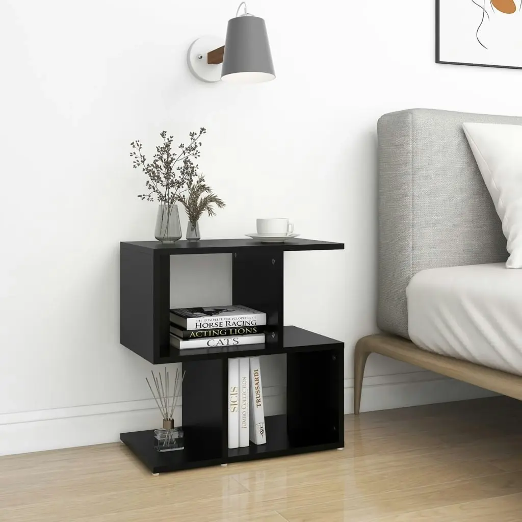 Bedside Cabinet Black 50x30x51.5 cm Engineered Wood 806366