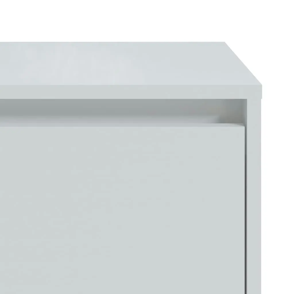 Bedside Cabinet High Gloss White 45x34x44.5 cm Engineered Wood 809875