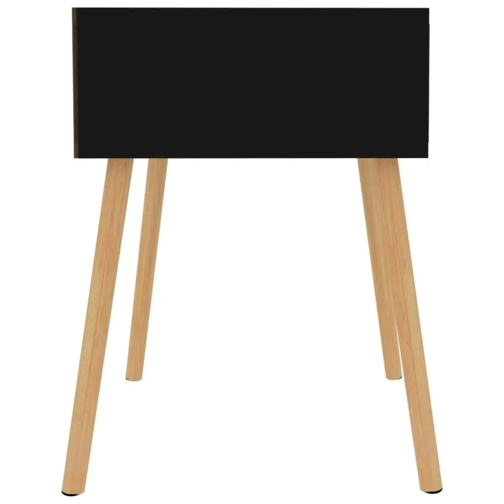 Bedside Cabinet Black 40x40x56 cm Engineered Wood 326797