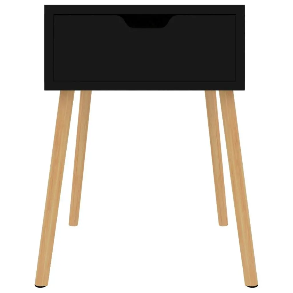 Bedside Cabinet Black 40x40x56 cm Engineered Wood 326797