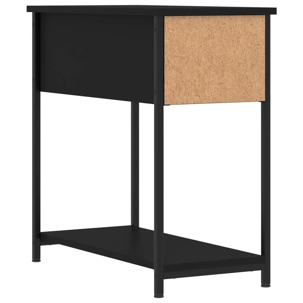 Bedside Cabinet Black 30x60x60 cm Engineered Wood 826053